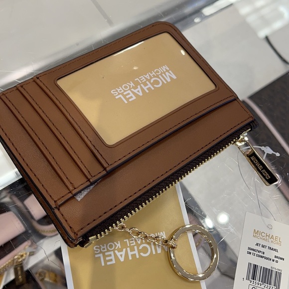 Michael Kors Jet Set Travel Small Leather Top Zip Coin Pouch With ID - Picture 8 of 13